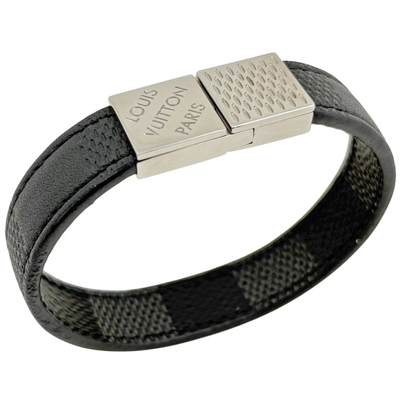 Louis Vuitton Jewelry - LOUIS VUITTON Black Damier Charm Bracelet
